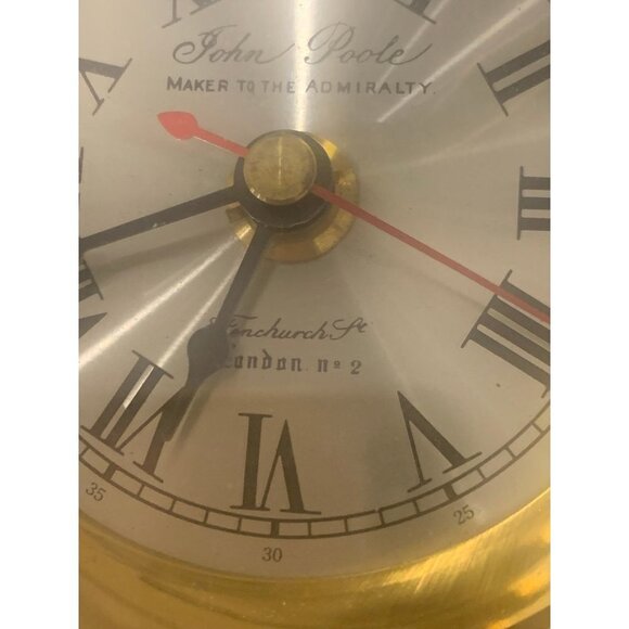 John Poole - England - Desk Clock  Wooden Box Tested - Picture 4 of 6